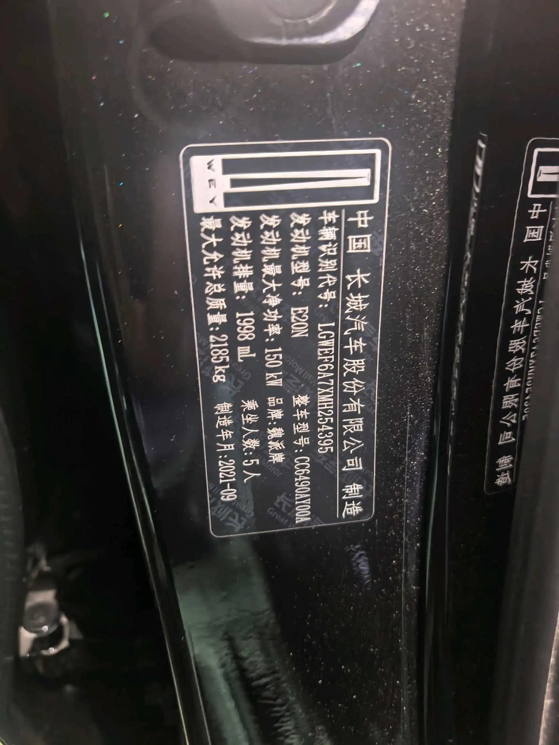 Mocha 2021 2.0T Two-Drive Special Alcohol Edition 10