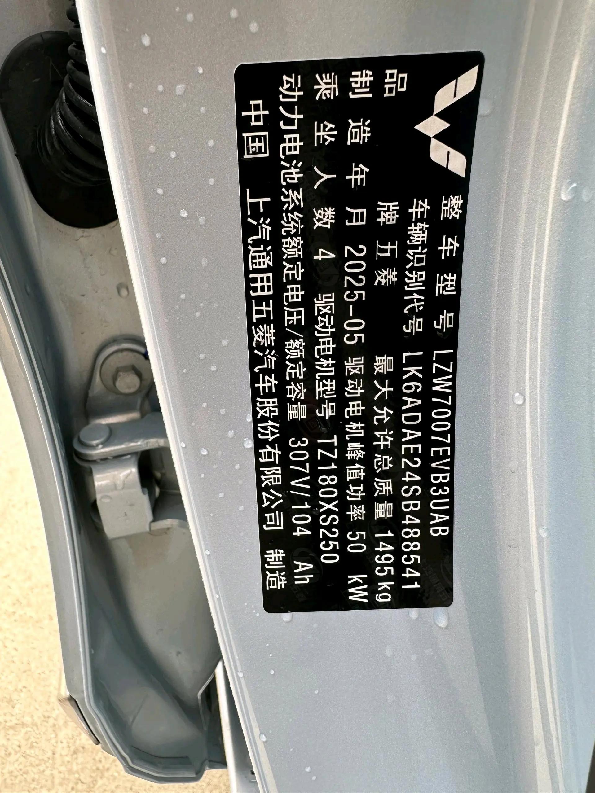 WuLing 2025 Plantronics 333km Enjoy Automatic Gear 13