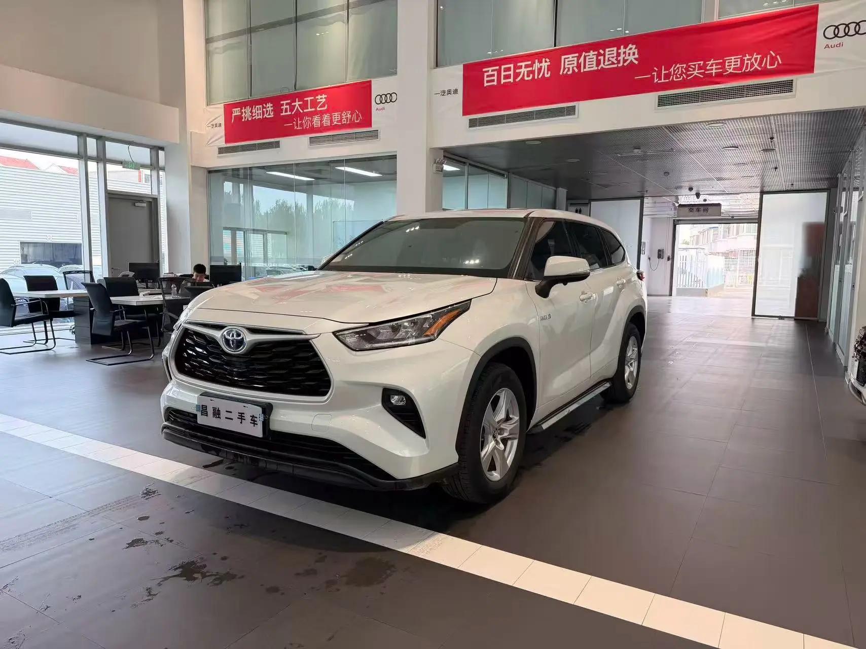 Toyota 2023 Highlander Dual Engine 2.5 Stepless Intelligent Electric Hybrid Four-wheel Drive Elite Edition 7-seat Automatic Transmission 8